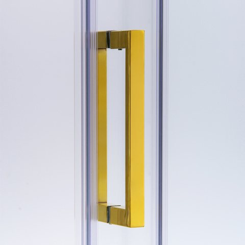 KABINA PRYSZNICOWA PROSTOKĄTNA KZ203B ZŁOTA 110x80 CM